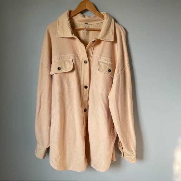 Free People Ruby Jacket in Beige Size XL - Picture 3 of 10